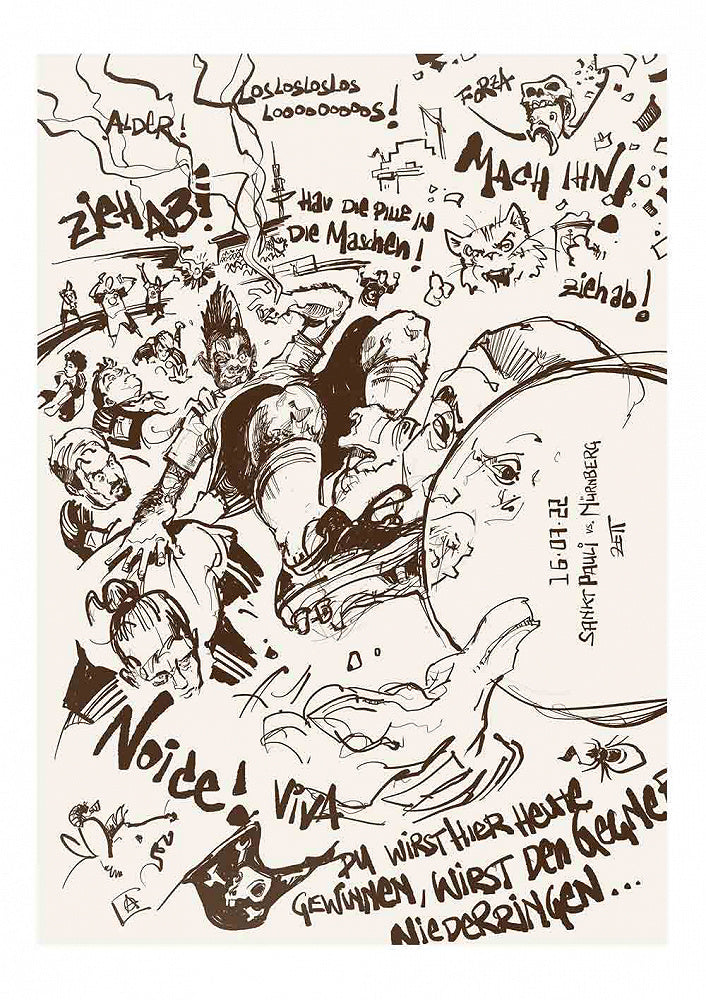 Heimspielprint FC St. Pauli vs. 1. FC Nürnberg // 16.07.2022