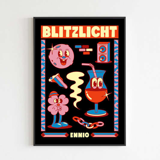 Signierter Artprint // Ennio - Blitzlicht ; Yeye Weller