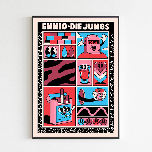 Signierter Artprint // Ennio - Die Jungs ; Yeye Weller