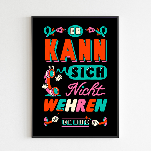 Signierter Artprint // Ennio - Er kann sich nicht wehren ; Yeye Weller