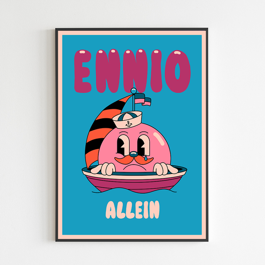 Signierter Artprint // Ennio - Allein ; Yeye Weller