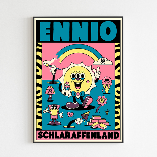 Artprint // Ennio - Schlaraffenland ; Yeye Weller