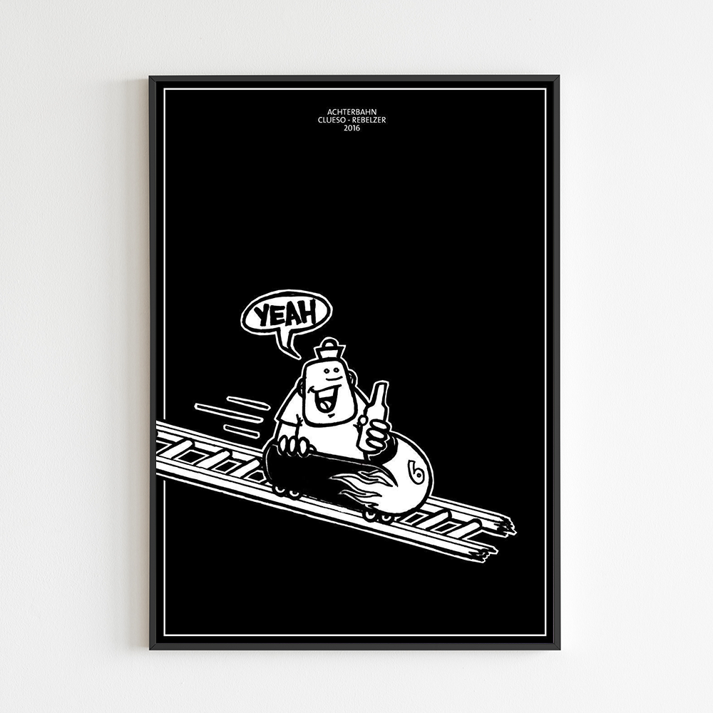 Artprint // Clueso - Achterbahn ; Rebelzer