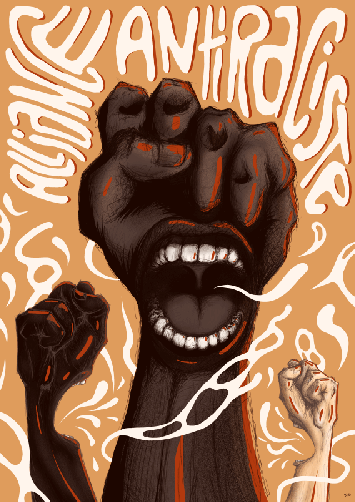 Artprint // Mal Élevé - Alliance Antiraciste ; Dini Wehking