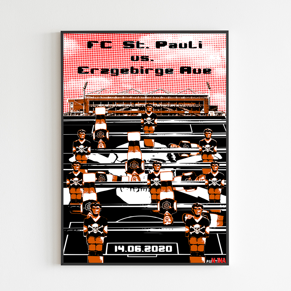 Heimspielprint FC St. Pauli vs. FC Erzgebirge Aue // 14.06.2020