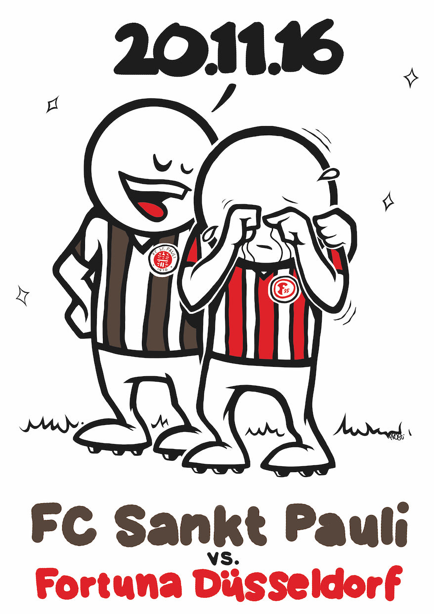 Heimspielprint FC St. Pauli vs. Fortuna Düsseldorf 1895 // 20.11.2016