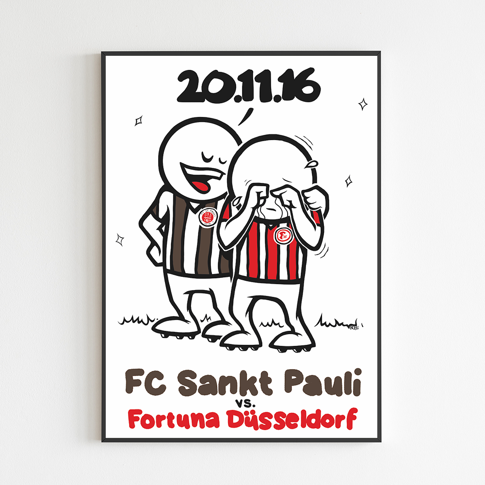 Heimspielprint FC St. Pauli vs. Fortuna Düsseldorf 1895 // 20.11.2016