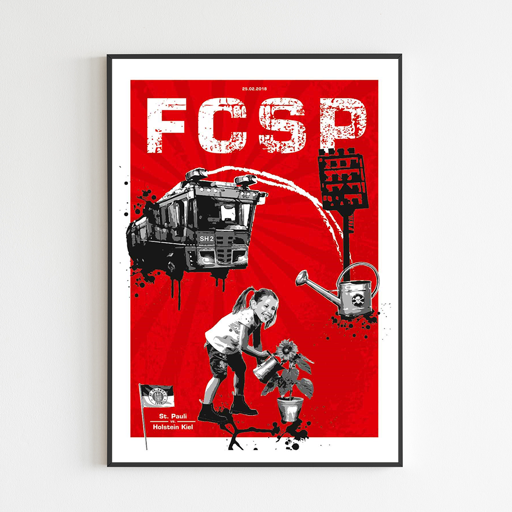 Heimspielprint FC St. Pauli vs. Holstein Kiel // 25.02.2018