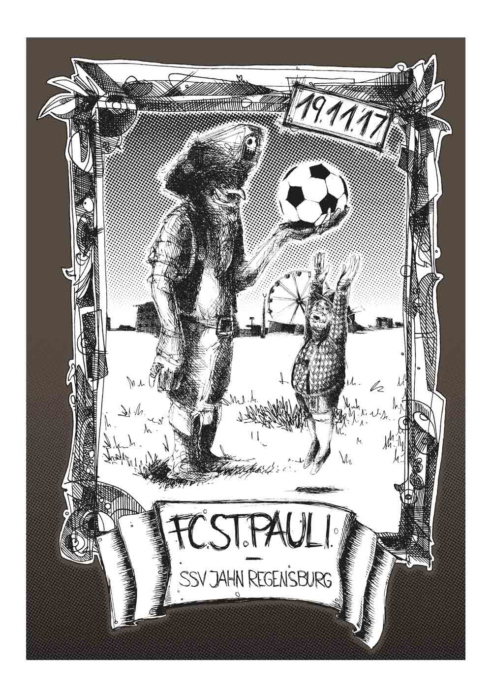 Heimspielprint FC St. Pauli vs. SSV Jahn Regensburg // 19.11.2017