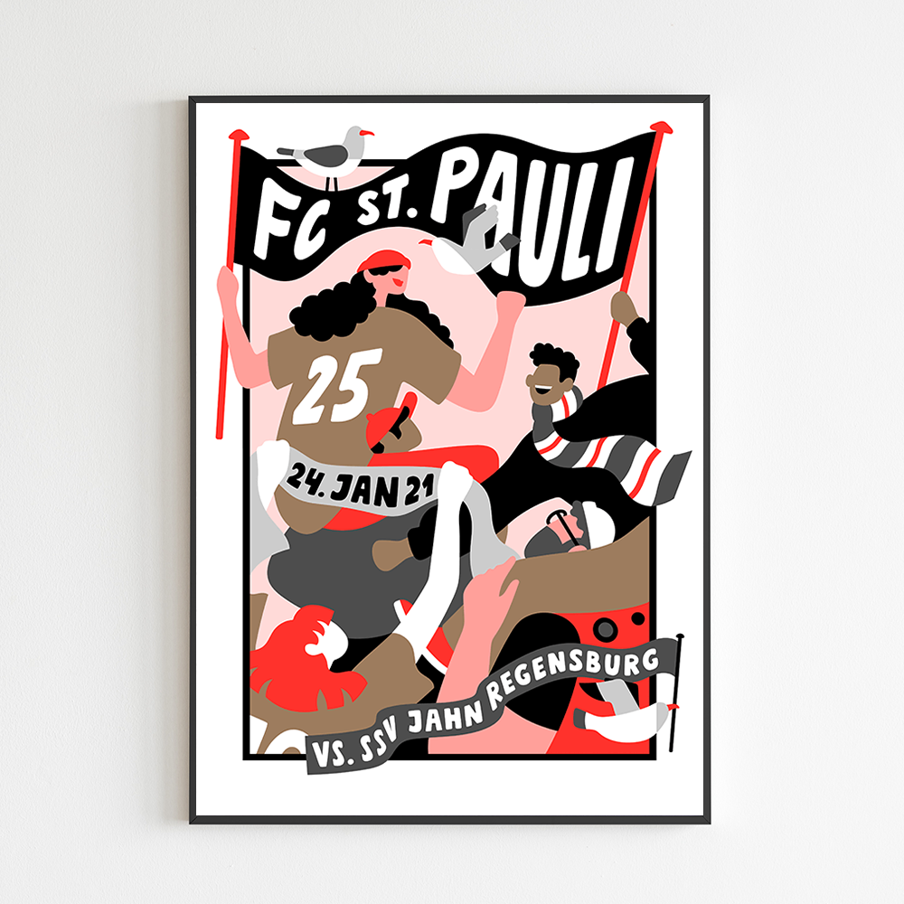 Heimspielprint FC St. Pauli vs. SSV Jahn Regensburg // 24.01.2021