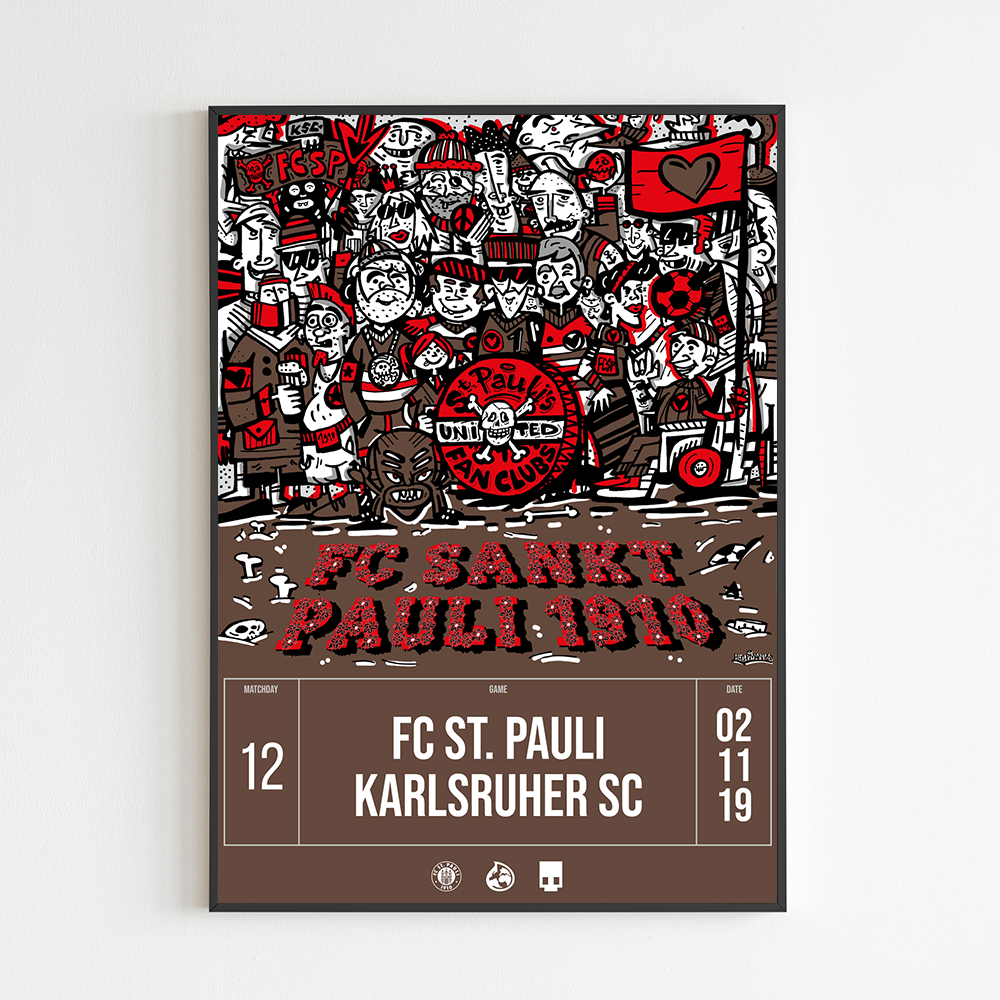 Heimspielprint FC St. Pauli vs. Karlsruher SC // 02.11.2019