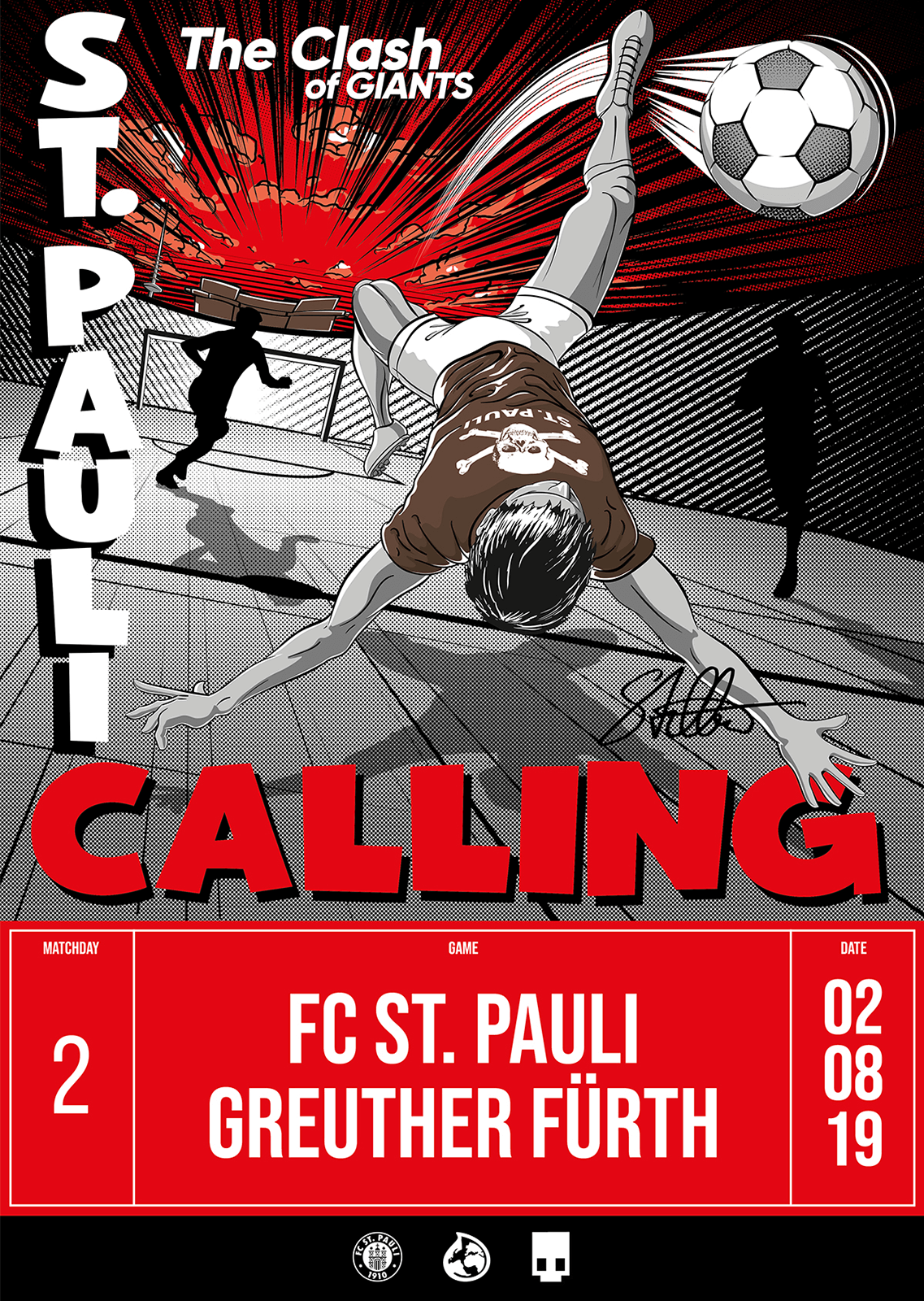 Heimspielprint FC St. Pauli vs. SpVgg Greuther Fürth // 02.08.2019