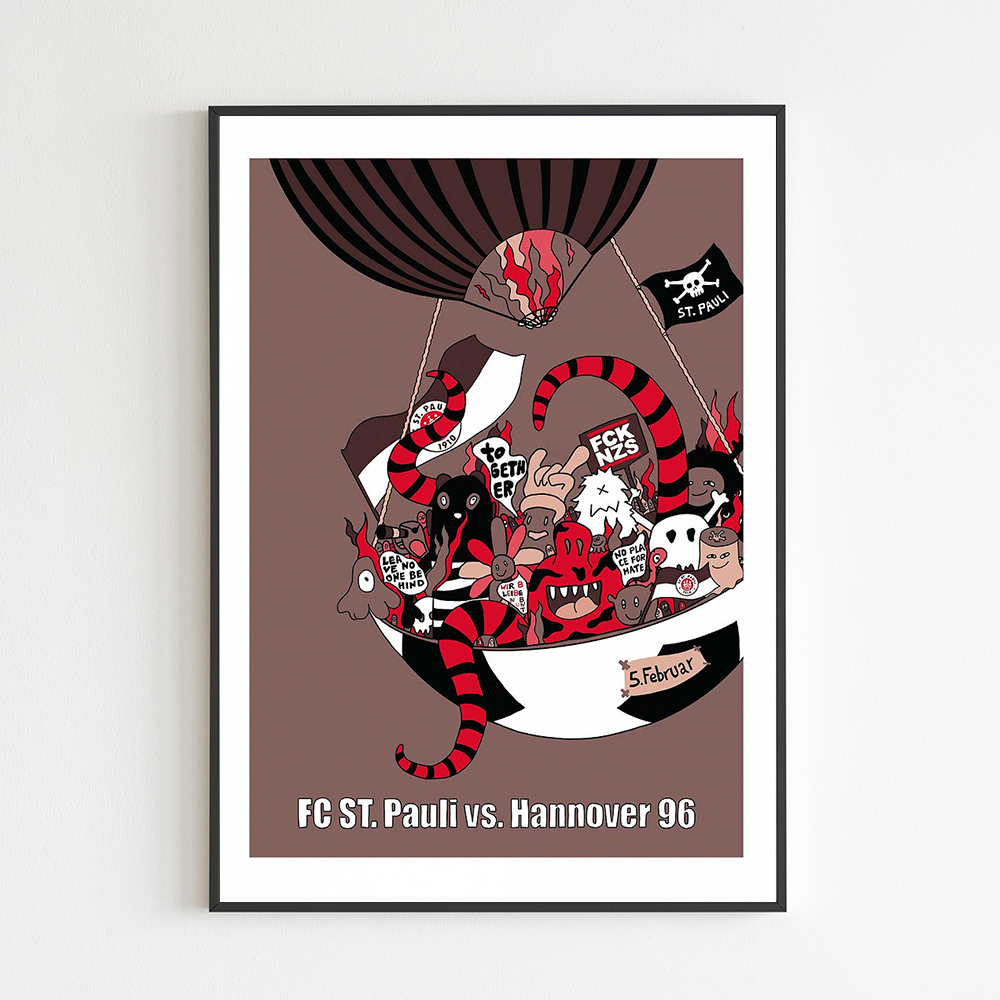 Heimspielprint FC St. Pauli vs. Hannover 96 // 05.02.2023