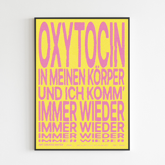 Artprint // Mele - Oxytocin ; Lyrics in schön