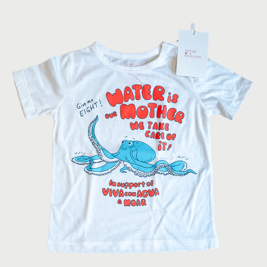 Shirt Kids "MoAR x VcA" Weiss (großer Octopus)
